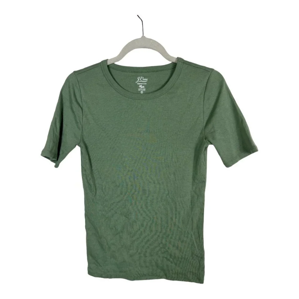 J. Crew perfect fit green t-shirt